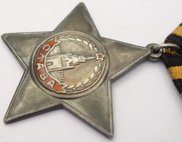 Documented Group of an Order of Glory 3rd class #207326, Medal for Bravery #3043053 and  Medal for Combat Merit #538168 - Image 9