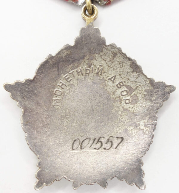 Soviet Order for Personal Courage #001557 - Image 2
