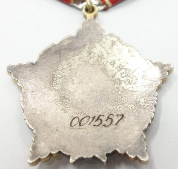 Soviet Order for Personal Courage #001557 - Image 10