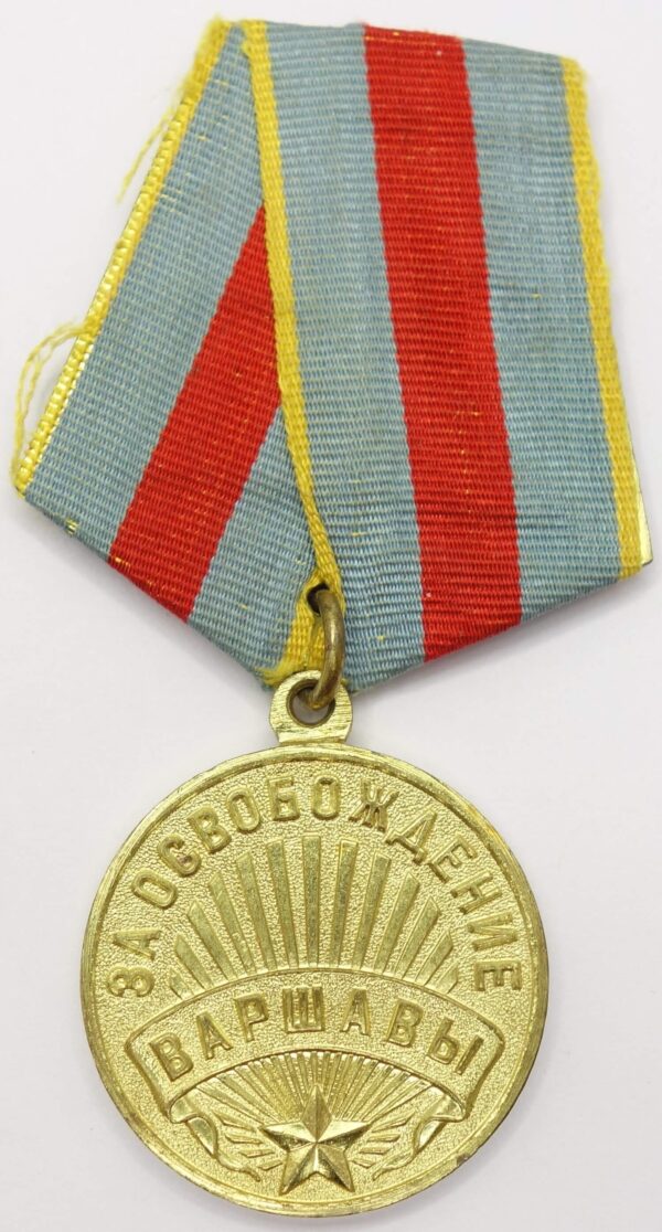 Medal for the Liberation of Warsaw with document