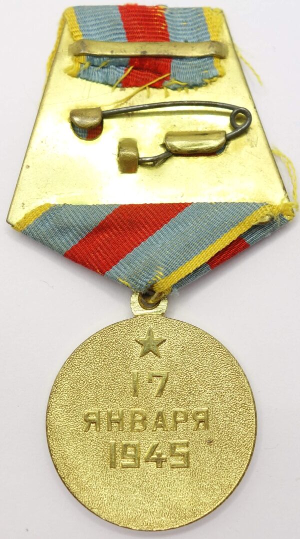 Medal for the Liberation of Warsaw with document