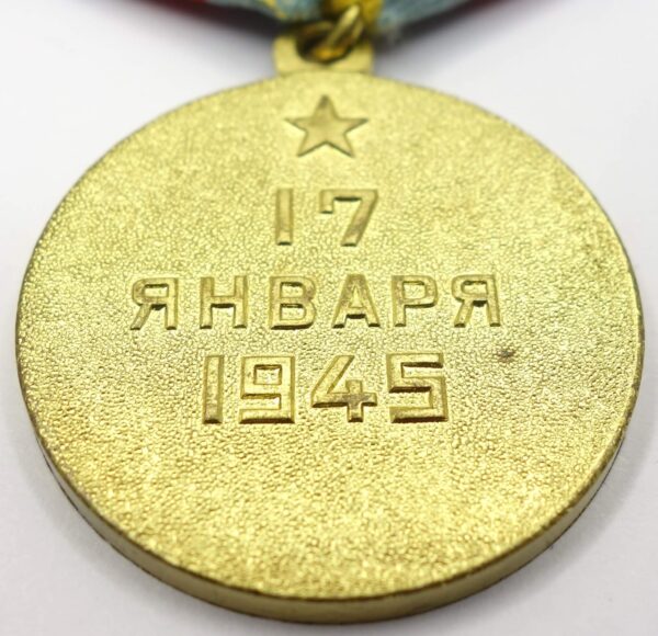 Soviet Medal for the Liberation of Warsaw variation 2 with document - Image 10
