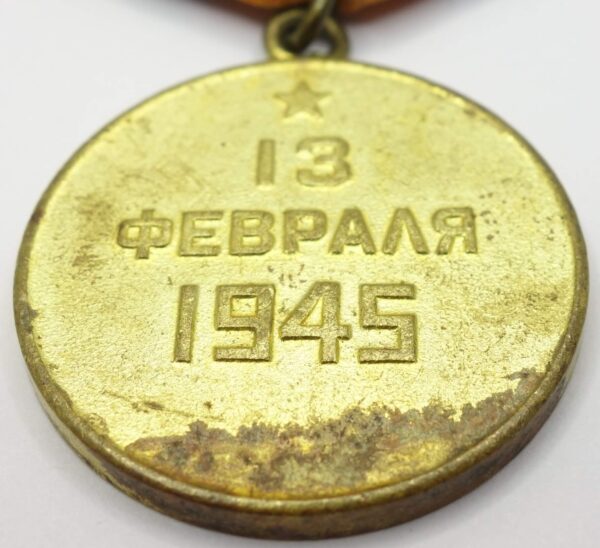 Soviet Medal for the Capture of Budapest variation 1b - Image 9