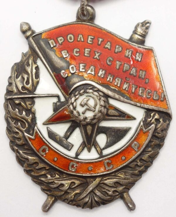 Group of the Order of Alexander Nevsky #9246, Red Banner #91354, Patriotic War 1st class #154896, Red Star #81311 and a Medal for Combat Merit - Image 22
