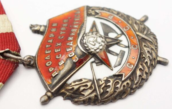 Group of the Order of Alexander Nevsky #9246, Red Banner #91354, Patriotic War 1st class #154896, Red Star #81311 and a Medal for Combat Merit - Image 28