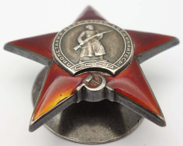 Group of the Order of Alexander Nevsky #9246, Red Banner #91354, Patriotic War 1st class #154896, Red Star #81311 and a Medal for Combat Merit - Image 52