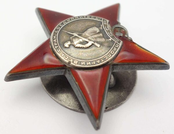 Group of the Order of Alexander Nevsky #9246, Red Banner #91354, Patriotic War 1st class #154896, Red Star #81311 and a Medal for Combat Merit - Image 54
