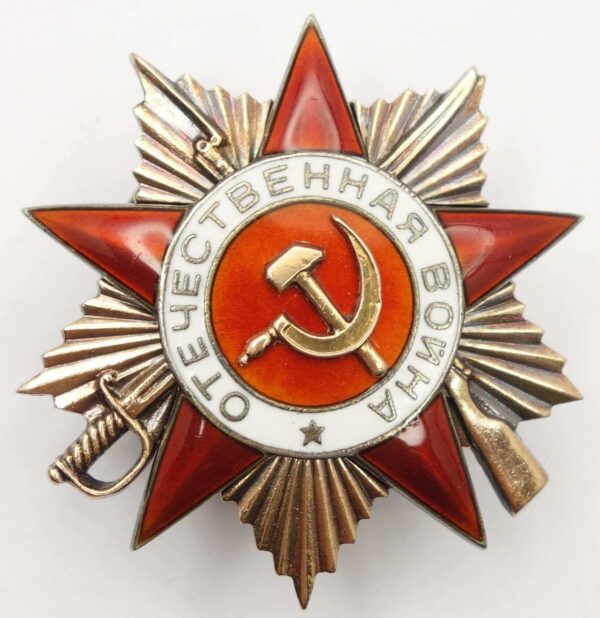 Group of the Order of Alexander Nevsky #9246, Red Banner #91354, Patriotic War 1st class #154896, Red Star #81311 and a Medal for Combat Merit - Image 35