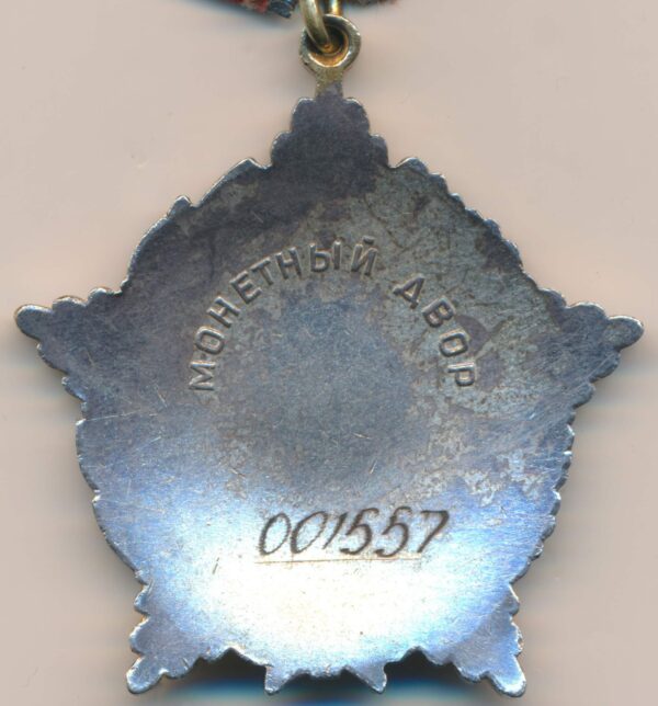 Soviet Order for Personal Courage #001557 - Image 4