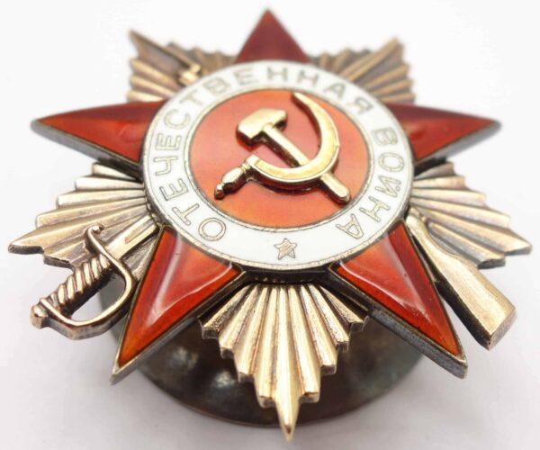 Group of the Order of Alexander Nevsky #9246, Red Banner #91354, Patriotic War 1st class #154896, Red Star #81311 and a Medal for Combat Merit - Image 39