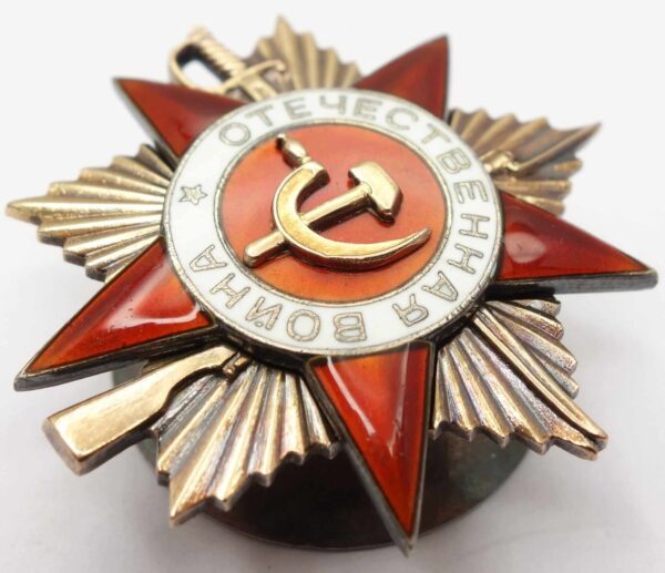 Group of the Order of Alexander Nevsky #9246, Red Banner #91354, Patriotic War 1st class #154896, Red Star #81311 and a Medal for Combat Merit - Image 40