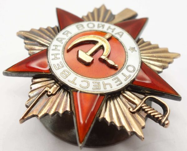Group of the Order of Alexander Nevsky #9246, Red Banner #91354, Patriotic War 1st class #154896, Red Star #81311 and a Medal for Combat Merit - Image 41
