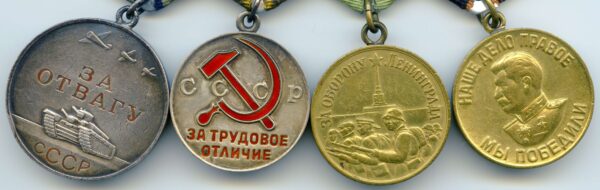 Complete Documented group of the Order of the Red Star #1476283 and Medal for Bravery #156354 + more - Image 14