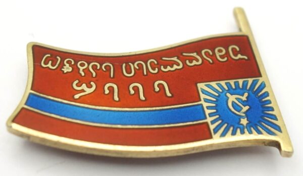 Supreme Soviet of Georgia membership/ deputy badge (stickpin variation) #150 - Image 7