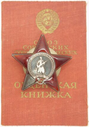 Order of the Red Star with order booklet