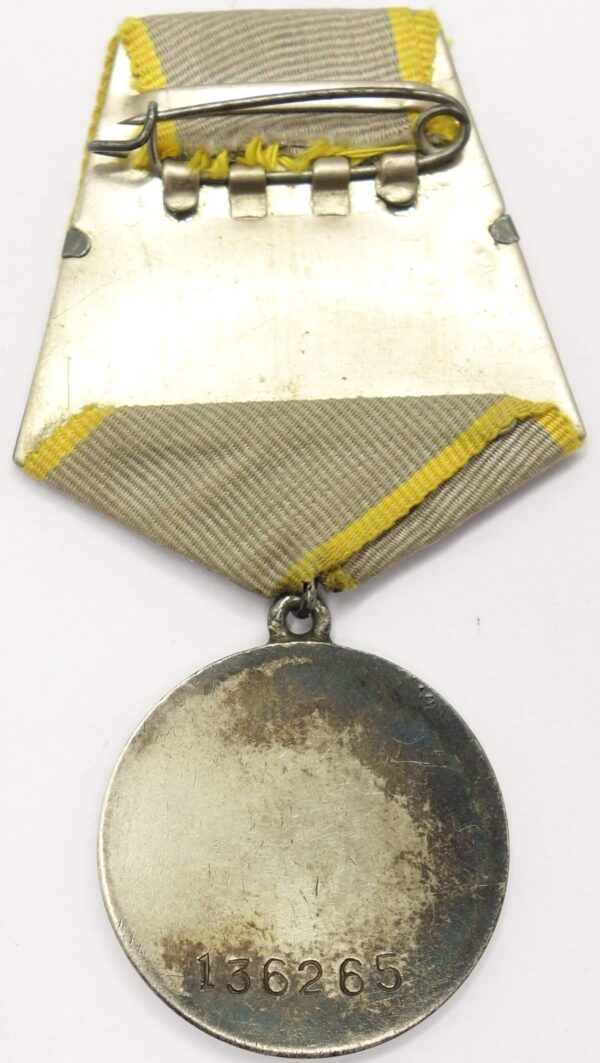 Group of Soviet awards: Order of the Patriotic War 2nd class #530667, Red Star #216343 and Medal for Combat Merit #136265 - Image 23