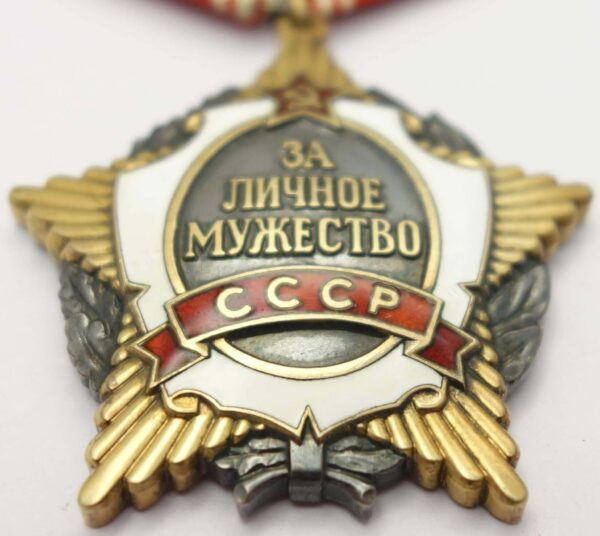 Soviet Order for Personal Courage #005487 with order booklet - Image 8