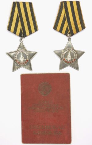 Complete documented group of two Orders of Glory and 3rd class