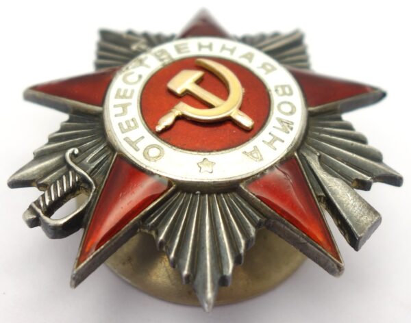 Documented group of Soviet Awards. Order of the Red Banner #70843, Order of the Patriotic War 2nd class #404922, Order of the Red Star #3275998 - Image 17