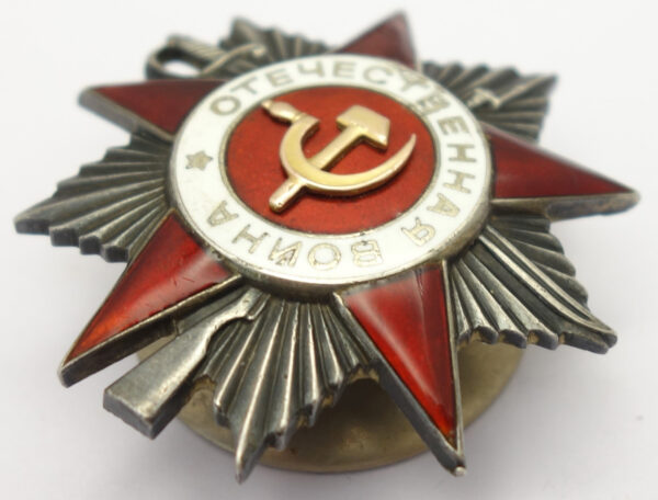 Documented group of Soviet Awards. Order of the Red Banner #70843, Order of the Patriotic War 2nd class #404922, Order of the Red Star #3275998 - Image 18