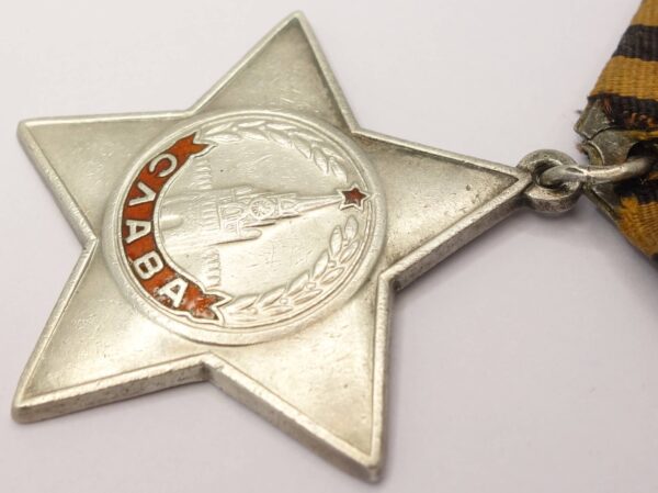 Documented Group of an Order of Glory 3rd class #487513 and a Medal for Bravery #1623173 - Image 9