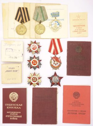 Complete documented group of Soviet Awards