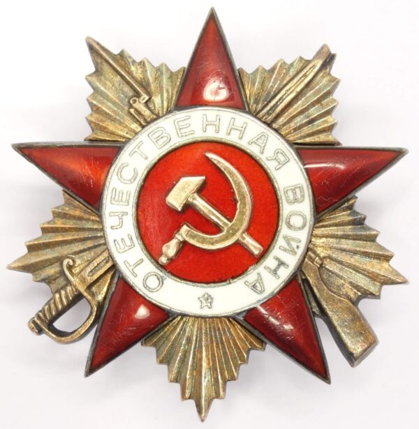 Complete documented group of Soviet Awards. Red Banner #551825, Order of the Patriotic War 1st class #78911 and second class #141105, Order of the Red Star #63667 + more - Image 15