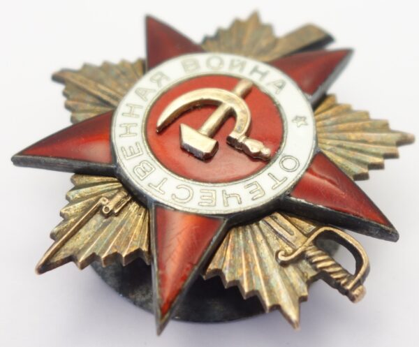 Complete documented group of Soviet Awards. Red Banner #551825, Order of the Patriotic War 1st class #78911 and second class #141105, Order of the Red Star #63667 + more - Image 21