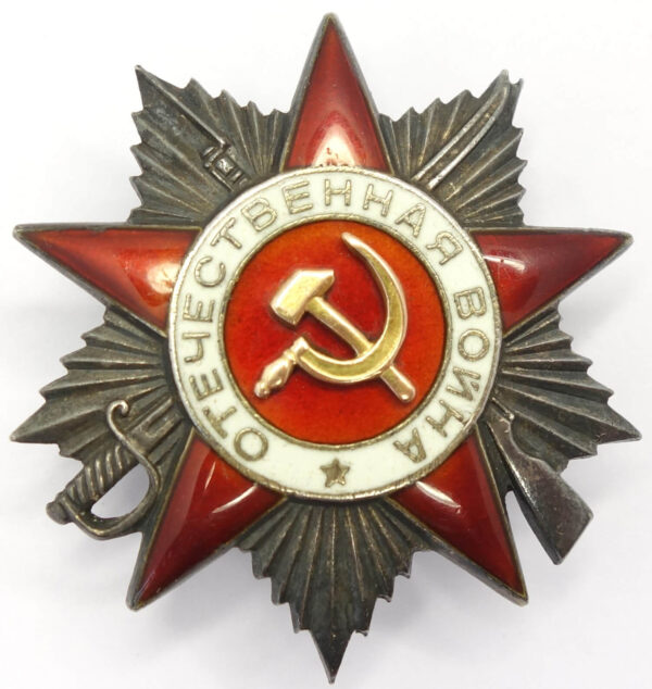 Complete documented group of Soviet Awards. Red Banner #551825, Order of the Patriotic War 1st class #78911 and second class #141105, Order of the Red Star #63667 + more - Image 25