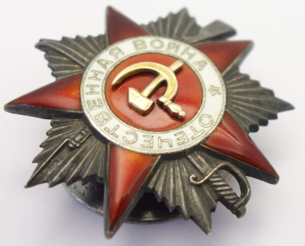 Complete documented group of Soviet Awards. Red Banner #551825, Order of the Patriotic War 1st class #78911 and second class #141105, Order of the Red Star #63667 + more - Image 31