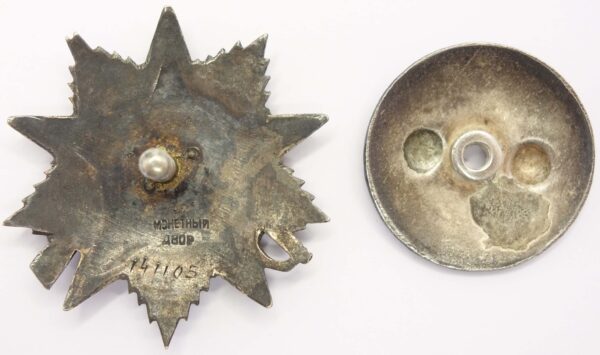 Complete documented group of Soviet Awards. Red Banner #551825, Order of the Patriotic War 1st class #78911 and second class #141105, Order of the Red Star #63667 + more - Image 26