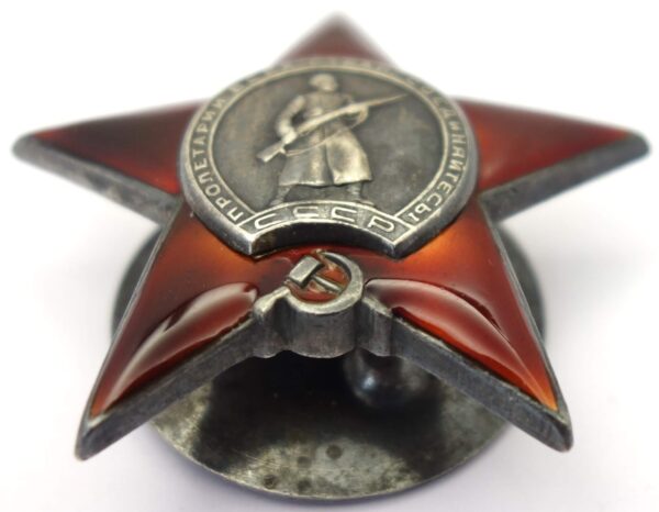 Complete documented group of Soviet Awards. Red Banner #551825, Order of the Patriotic War 1st class #78911 and second class #141105, Order of the Red Star #63667 + more - Image 39