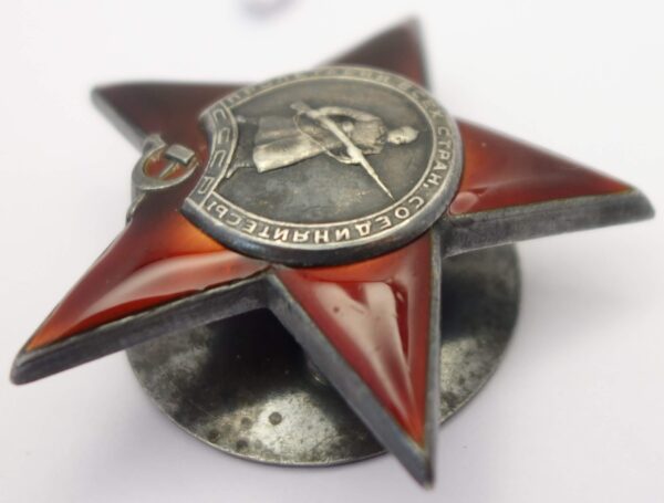 Complete documented group of Soviet Awards. Red Banner #551825, Order of the Patriotic War 1st class #78911 and second class #141105, Order of the Red Star #63667 + more - Image 40