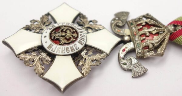 Kingdom of Bulgaria. Order of Civil Merit 5th class with Crown - Image 8