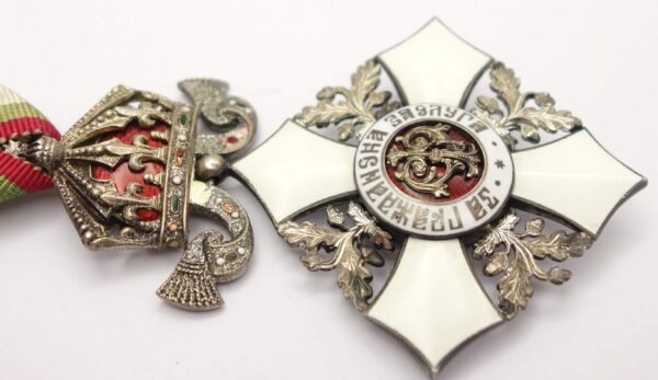 Kingdom of Bulgaria. Order of Civil Merit 5th class with Crown - Image 9