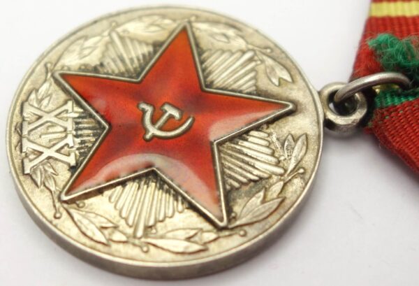 Soviet Medal for Impeccable Service in the KGB 1st class in solid silver - Image 8