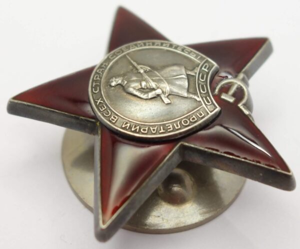 Soviet Order of the Red Star #3344161 with its order booklet - Image 8