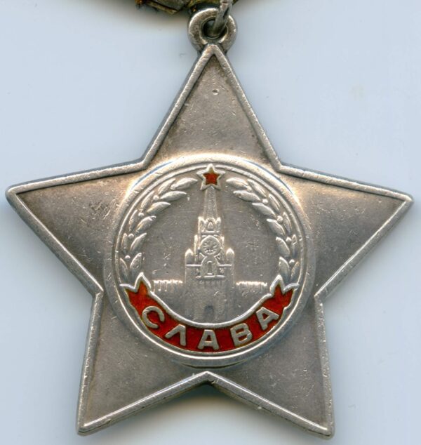 Documented Group of an Order of Glory 3rd class #487513 and a Medal for Bravery #1623173 - Image 6