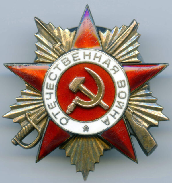 Complete documented group of Soviet Awards. Red Banner #551825, Order of the Patriotic War 1st class #78911 and second class #141105, Order of the Red Star #63667 + more - Image 17