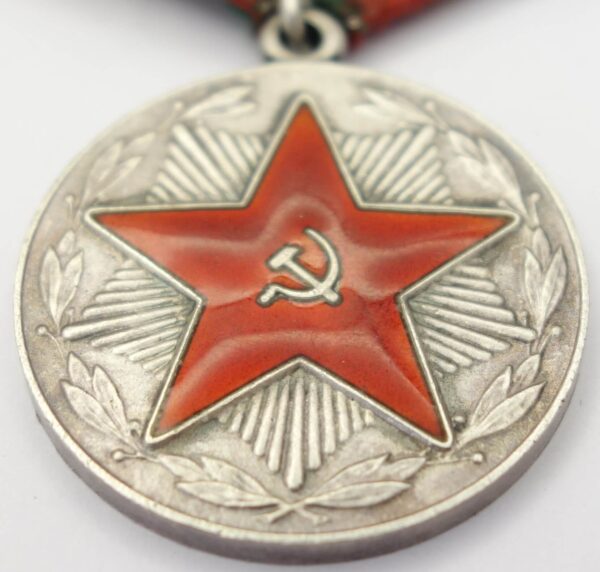 Soviet Medal for Impeccable Service 1st class silver variation - Image 7