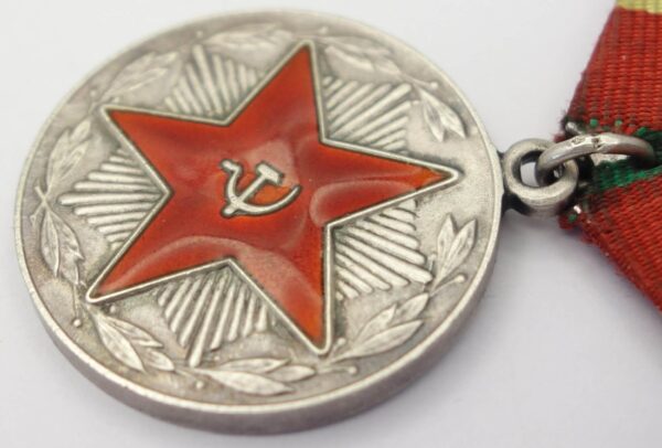 Soviet Medal for Impeccable Service 1st class silver variation - Image 8