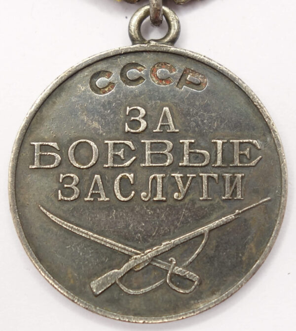 Complete documented group of Soviet Awards: Red Banner #155080, Order of the Patriotic War 2nd class #143306, Red Star #3230831 and 2 Medals for Combat Merit - Image 36