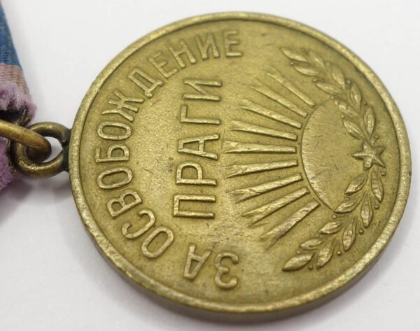 Soviet Medal for the Liberation of Prague variation 1b - Image 9