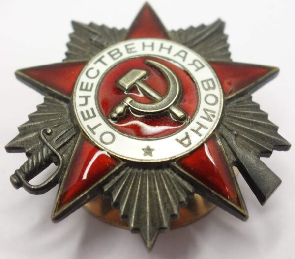 Soviet Order of the Patriotic War 2nd class #6233879 with booklet - Image 5