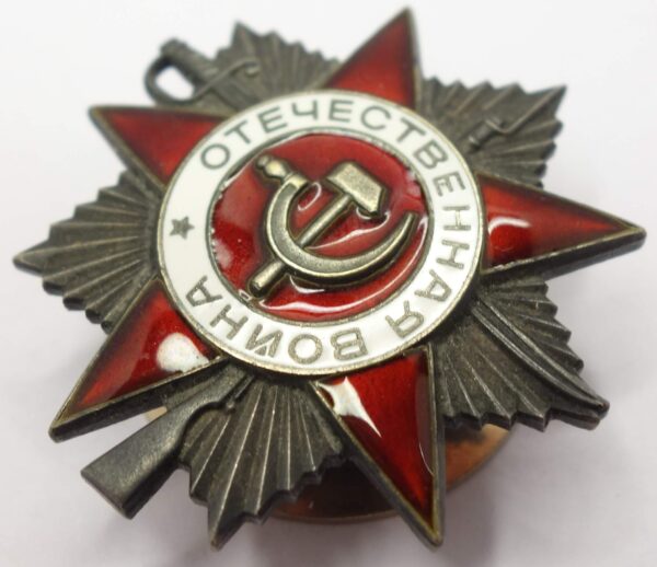 Soviet Order of the Patriotic War 2nd class #6233879 with booklet - Image 6
