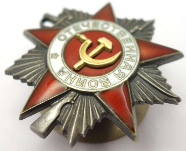Complete Documented Group of two Orders of the Patriotic War 2nd class #488874 & 1st class 2237624, Medal for Bravery #644038 and Campaign Medals - Image 7