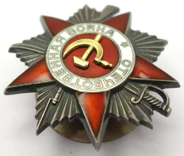 Complete Documented Group of two Orders of the Patriotic War 2nd class #488874 & 1st class 2237624, Medal for Bravery #644038 and Campaign Medals - Image 8