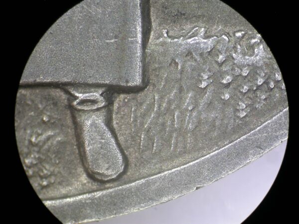 Medal for Distinction in Guarding the State Border of the USSR solid silver variation (with flat eyelet) - Image 15