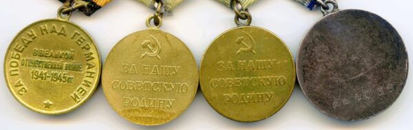 Complete Documented Group of two Orders of the Patriotic War 2nd class #488874 & 1st class 2237624, Medal for Bravery #644038 and Campaign Medals - Image 23
