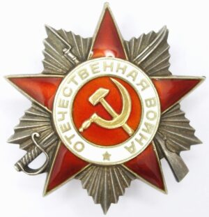 Order of the Patriotic War 2nd class to a female
